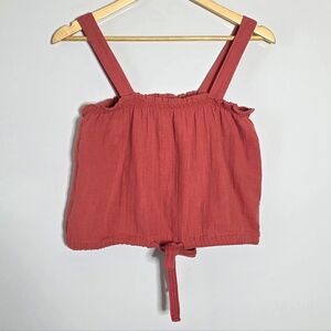 Pact Organic cotton lightweight cropped cami Size medium Great condition